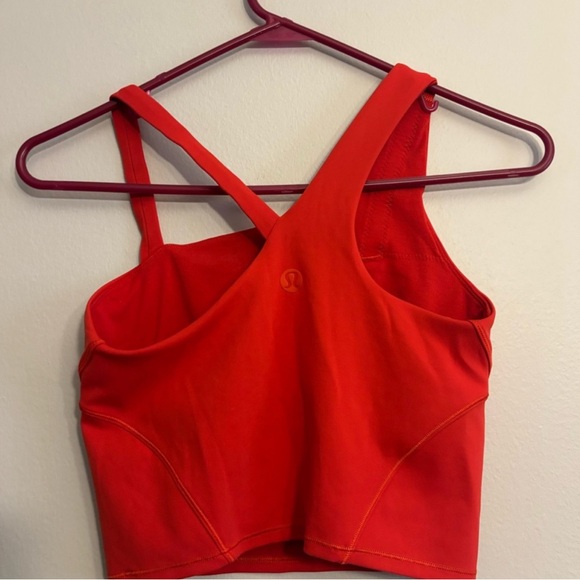 Lululemon Athletica Vibrant Red Crop Top - Picture 2 of 4